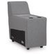 Modmax II Salt and Pepper Performance Fabric 7 Piece Modular Power Reclining Sectional with USB Charging