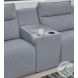 Modmax Salt And Pepper Performance Fabric Power Reclining Sofa Sectional