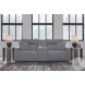 Modmax Salt And Pepper Performance Fabric Power Reclining Sofa Sectional