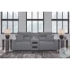 Modmax Salt And Pepper Performance Fabric Power Reclining Sofa Sectional