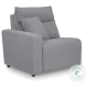 Modmax Salt And Pepper Performance Fabric Power Reclining Sofa Sectional