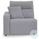 Modmax Salt And Pepper Performance Fabric Power Reclining Sofa Sectional