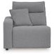 Modmax II Salt and Pepper Performance Fabric 7 Piece Modular Power Reclining Sectional with USB Charging