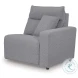 Modmax Salt And Pepper Performance Fabric Power Reclining Sofa Sectional