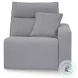 Modmax Salt And Pepper Performance Fabric 6 Piece Power Reclining Sectional with LAF Chaise
