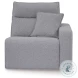 Modmax Salt And Pepper Performance Fabric Power Reclining Sofa Sectional