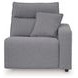 Modmax II Salt and Pepper Performance Fabric 7 Piece Modular Power Reclining Sectional with USB Charging