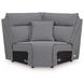 Modmax II Salt and Pepper Performance Fabric 7 Piece Modular Power Reclining Sectional with USB Charging
