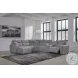 Modmax Salt And Pepper Performance Fabric 6 Piece Power Reclining Sectional with LAF Chaise