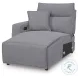 Modmax Salt And Pepper Performance Fabric Power Reclining Sectional