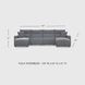 Modmax Salt And Pepper Performance Fabric 4 Piece Power Reclining Sectional with Chaise
