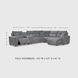 Modmax Salt And Pepper Performance Fabric 6 Piece Power Reclining Sectional with RAF Chaise