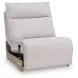 Modmax II Stone Performance Fabric 6 Piece Modular Power Reclining Sectional with Storage Console and USB Charging