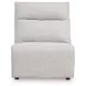 Modmax II Stone Performance Fabric Modular Power Reclining Sofa with USB Charging