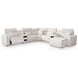 Modmax II Stone Performance Fabric 7 Piece Modular RAF Power Reclining Sectional with USB Charging and Audio Consoles