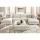 Stonecroft Manor Snowstone Upholstered Square Oversized Accent Ottoman