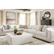 Stonecroft Manor Snowstone Upholstered Square Oversized Accent Ottoman