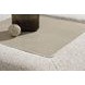 Stonecroft Manor Snowstone Upholstered Square Oversized Accent Ottoman
