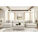 Stonecroft Manor Snowstone Upholstered Square Oversized Accent Ottoman