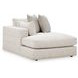 Stonecroft Manor Snowstone 4 Piece Modular Sectional Chaise with Pillows