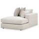 Stonecroft Manor Snowstone 6 Piece Modular Sectional with RAF Chaise and Pillows