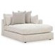 Stonecroft Manor Snowstone 4 Piece Modular Sectional Chaise with Pillows