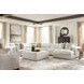 Stonecroft Manor Snowstone 6 Piece Modular Sectional with RAF Chaise and Pillows