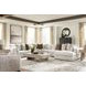 Stonecroft Manor Snowstone 6 Piece Modular Sectional with RAF Chaise and Pillows
