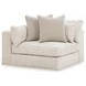 Stonecroft Manor Snowstone 3 Piece Modular Sectional with RAF Chaise and Pillows