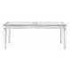 Varian Silver and Antique Platinum 78" Rectangular Glass Top Dining Table