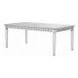 Varian Silver and Antique Platinum 78" Rectangular Glass Top Dining Table