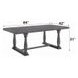 Bernard Weathered Gray Oak 84" Rectangular Dining Table