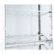 6655 Clear Glass And Chrome Curio Cabinet