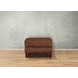 Lachlan Pecan Leather Upholstered Rectangular Ottoman
