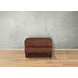Lachlan Pecan Leather Upholstered Rectangular Ottoman