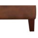 Lachlan Pecan Leather Upholstered Rectangular Ottoman