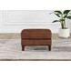 Lachlan Pecan Leather Upholstered Rectangular Ottoman