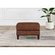 Lachlan Pecan Leather Upholstered Rectangular Ottoman