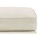 Lachlan Vanilla Leather Upholstered Rectangular Ottoman