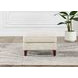 Lachlan Vanilla Leather Upholstered Rectangular Ottoman