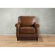 Lachlan Pecan Leather Upholstered Accent Chair