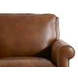 Lachlan Pecan Leather Upholstered Accent Chair