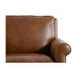 Lachlan Pecan Leather Upholstered Accent Chair