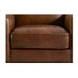 Lachlan Pecan Leather Upholstered Accent Chair