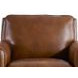 Lachlan Pecan Leather Upholstered Accent Chair