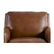 Lachlan Pecan Leather Upholstered Accent Chair