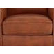 Lachlan Nutmeg Leather Upholstered Accent Chair