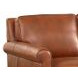 Lachlan Nutmeg Leather Upholstered Accent Chair