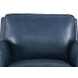 Lachlan Navy Leather Upholstered Accent Chair