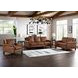 Lachlan Pecan Leather 60" Loveseat